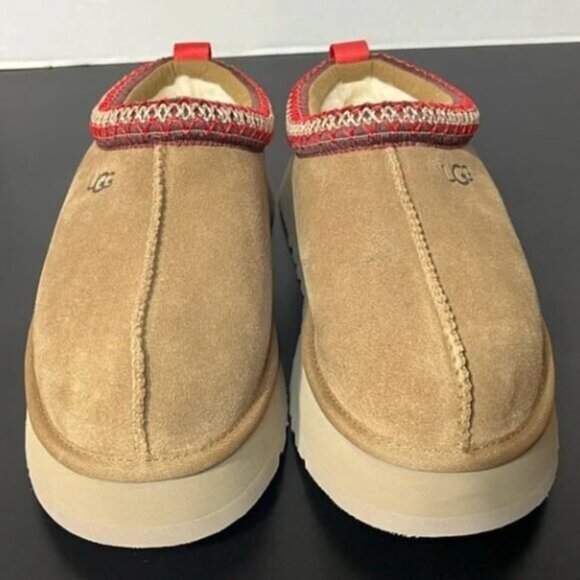 Ugg Tazz platform slippers in Chestnut - Picture 2 of 6